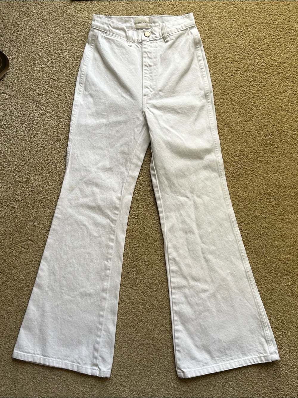 DOEN Melody Jean | Optic White | Size 24| 100% Cotton